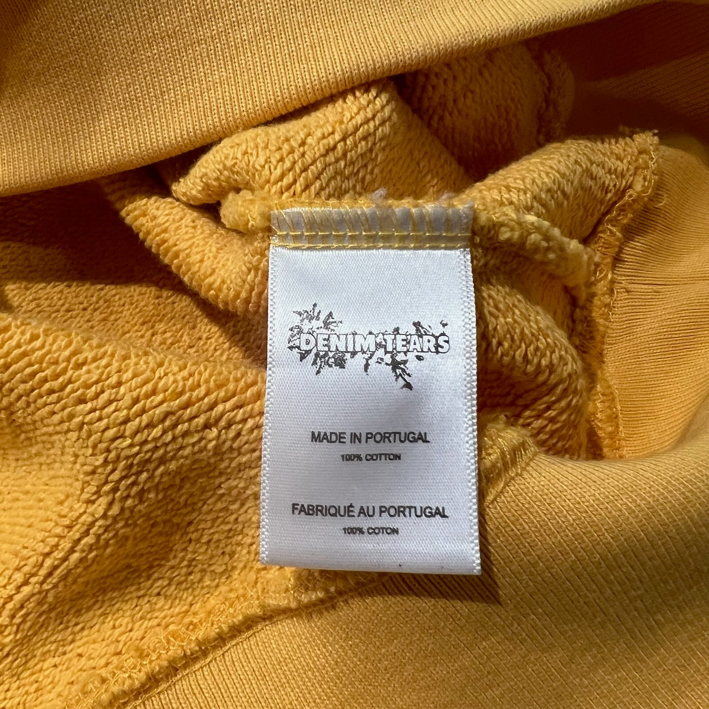 LARGE - Denim Tears x CPFM Cactus Tears Wreath Hoodie Yellow (Used)