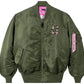 Medium - Anti Social Social Club x Alpha Industries MA-1 Jacket 'Sage'