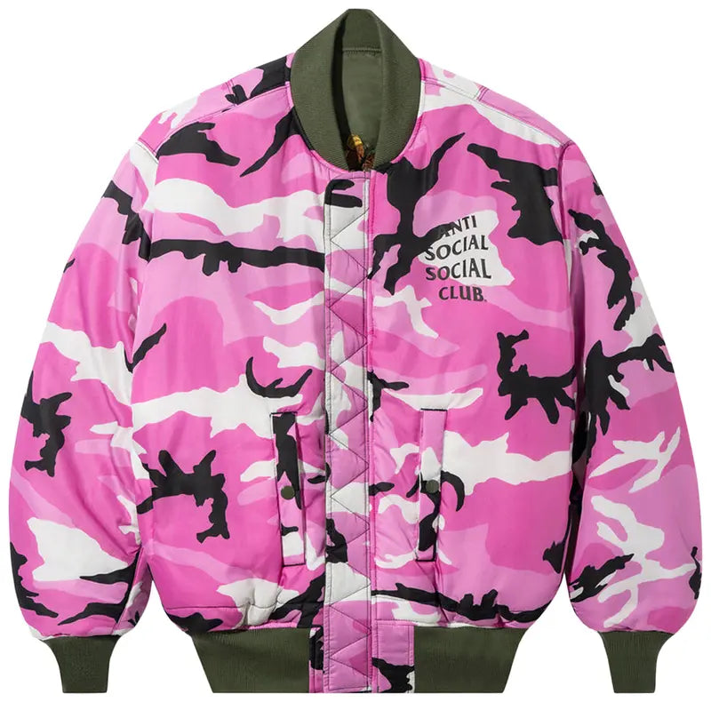Medium - Anti Social Social Club x Alpha Industries MA-1 Jacket 'Sage'