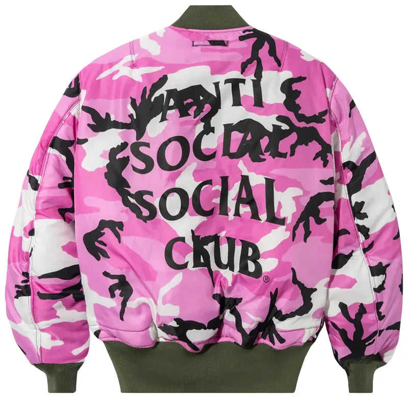 Medium - Anti Social Social Club x Alpha Industries MA-1 Jacket 'Sage'