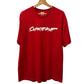 Large - Supreme Futura Logo Tee 'Red' (Pre-Owned)