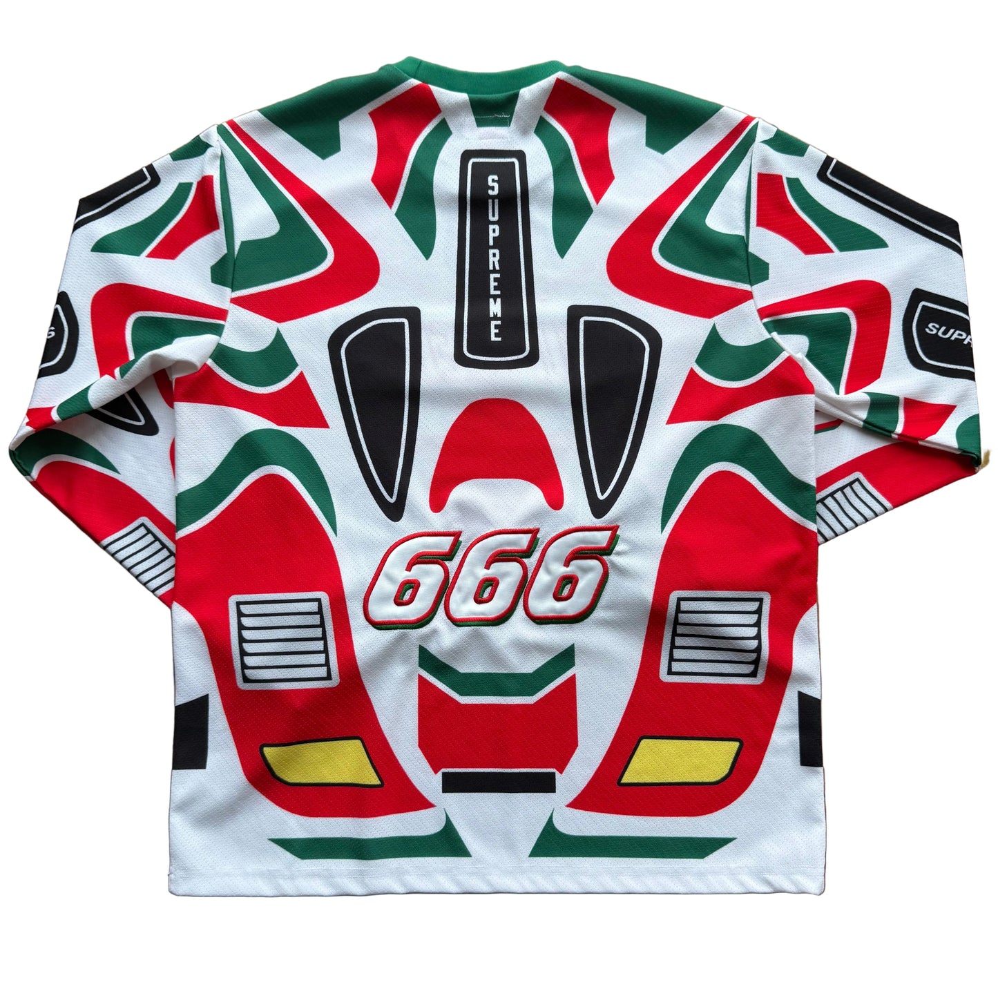Medium - Supreme Decals Moto Jersey 'White'
