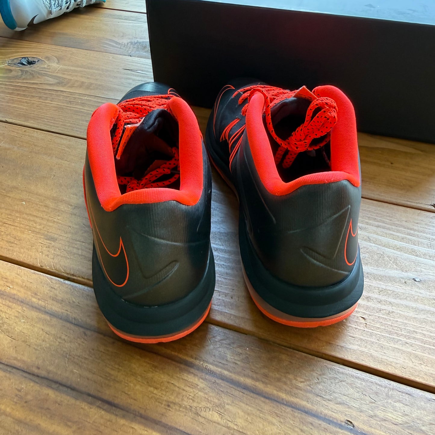 Size 10.5 - Air Max LeBron 10 Low 'Black Total Crimson' (Used)