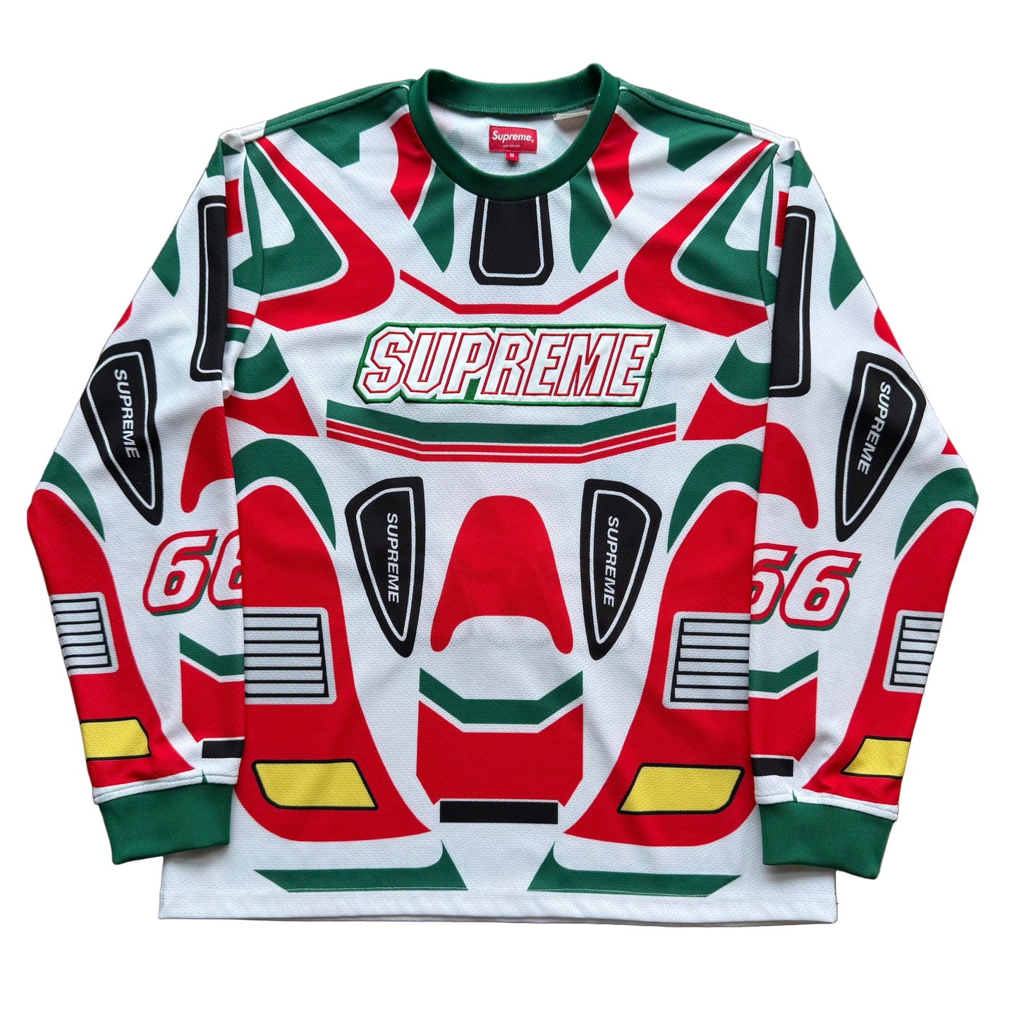 Medium - Supreme Decals Moto Jersey 'White'