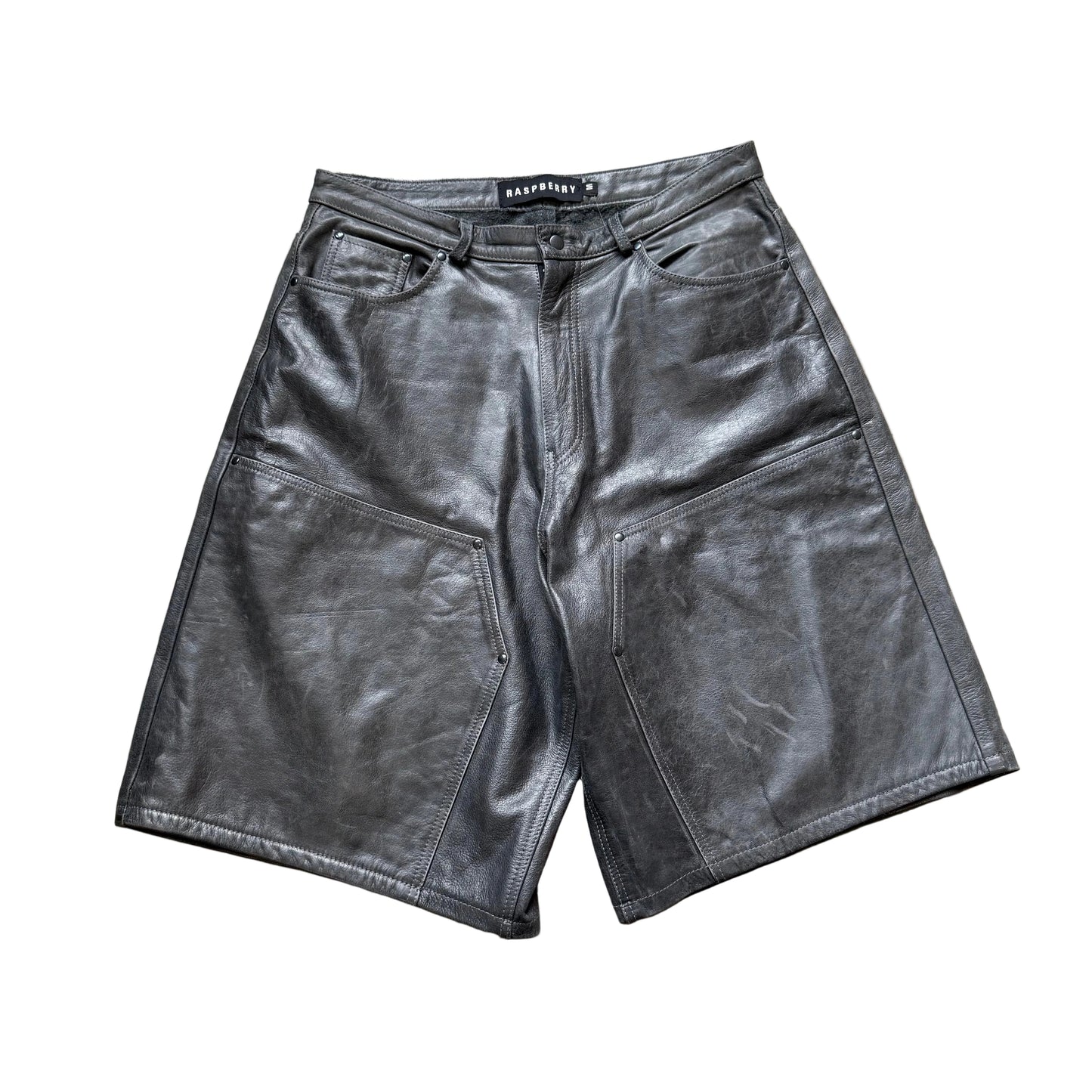 Mittel - Raspberry Hills Leder-Shorts