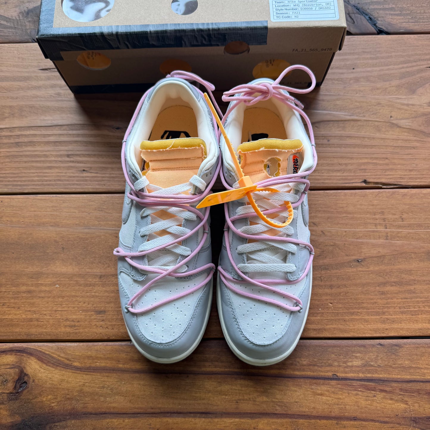 Größe 46 – Off-White x Dunk Low 'Lot 09 of 50' (Gebraucht)