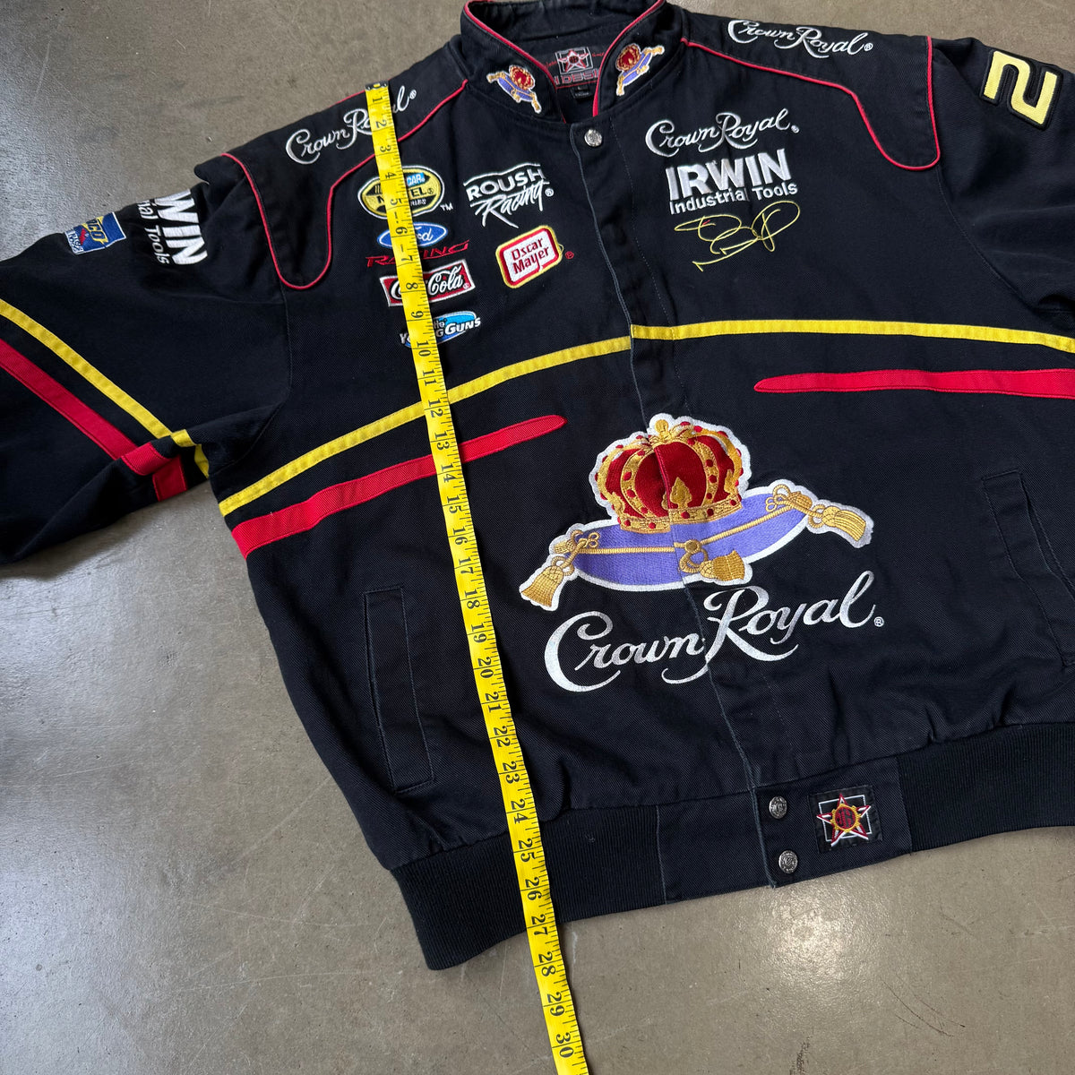 Large - Vintage Crown Royal Nascar Jacket