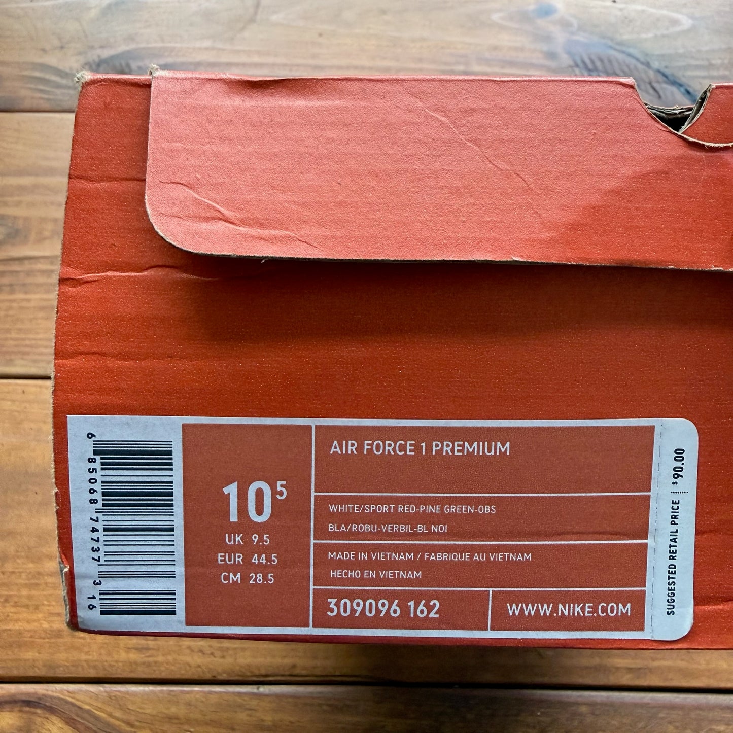Size 10.5 - Air Force 1 Premium 'Brazil World Cup' (Used)