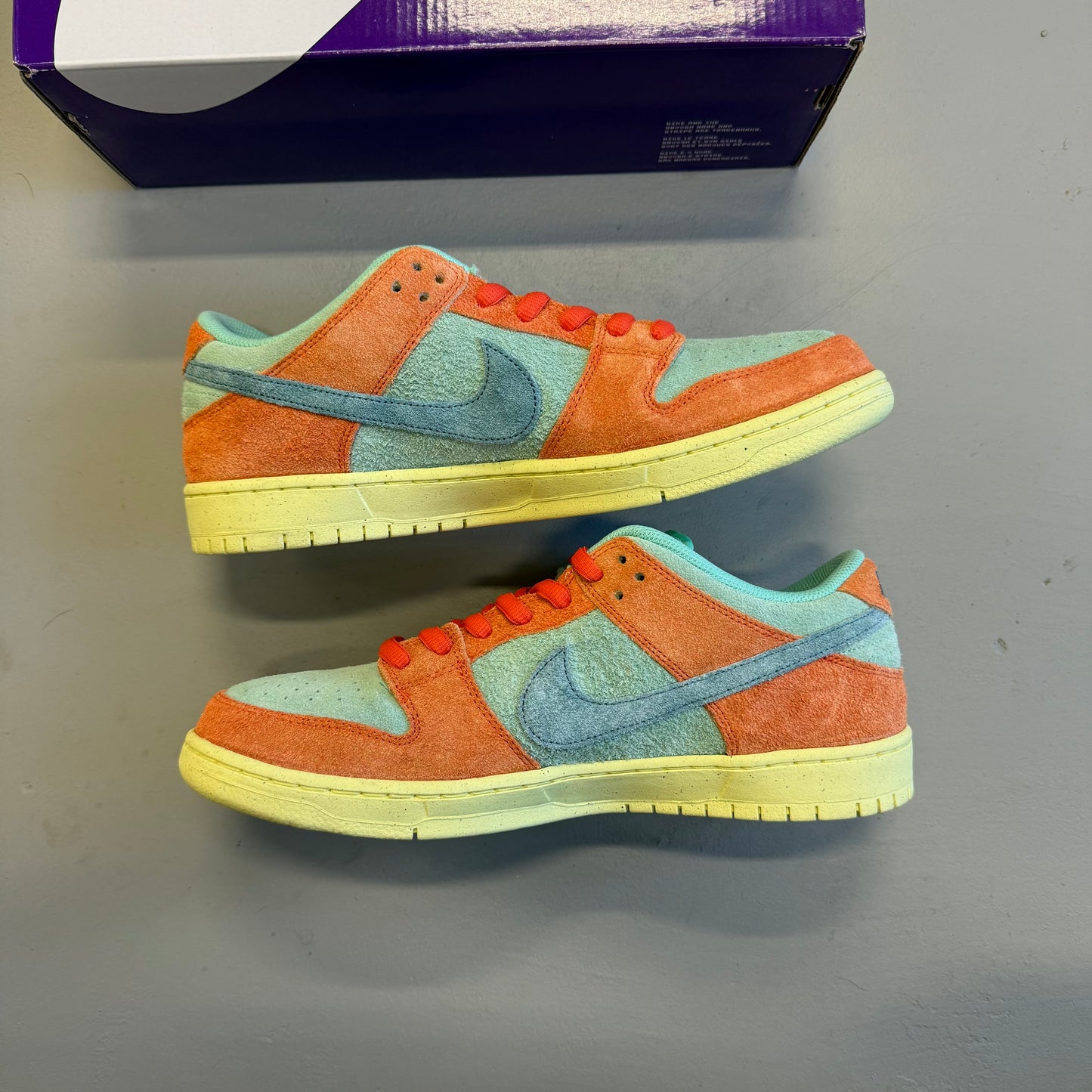 Size 12 - Dunk Low SB 'Orange Emerald Rise' (Used)