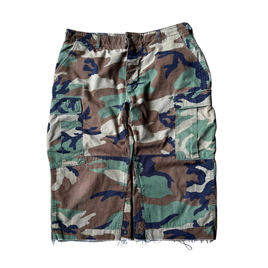 Größe 38x20 Vintage Camo Lange Shorts