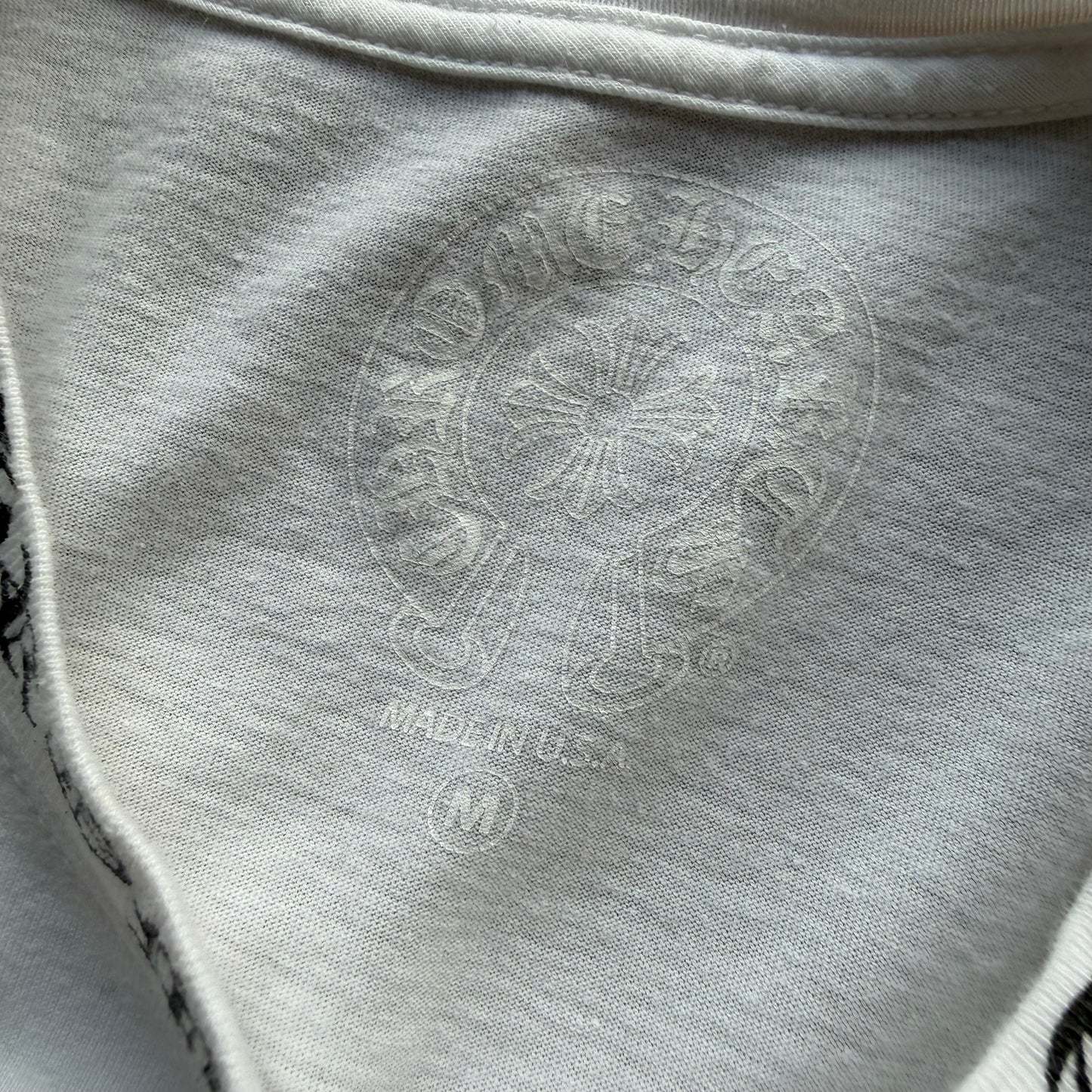 Medium - Chrome Hearts Neck Logo Tee White
