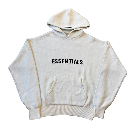 Fear of God ESSENTIALS Knit Hoodie 'Cream'