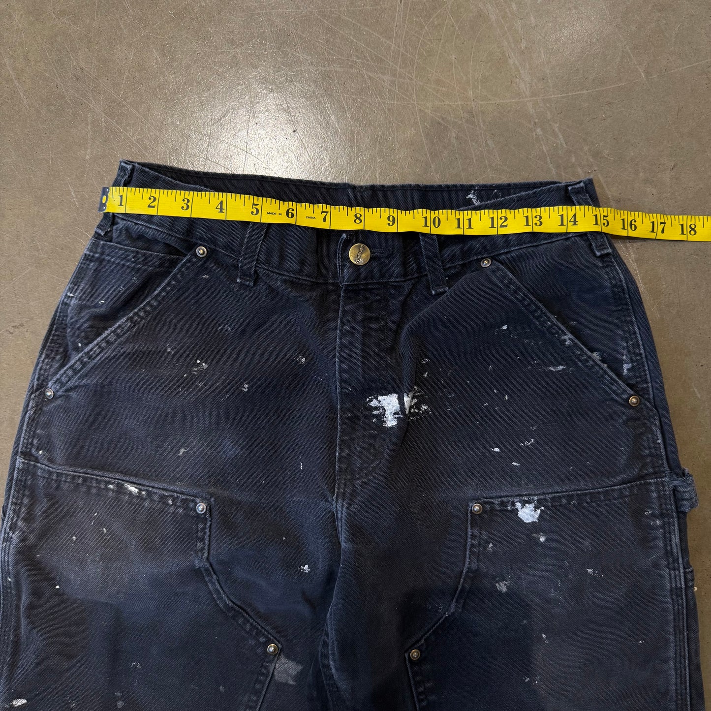 Size 30 - Vintage Carhartt Double Knee Pants 'Black'