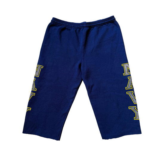 Groß – Vintage Navy 3/4-Sweatshorts