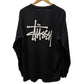 Large - Stussy Logo Longsleeve 'Black' (Pre-Owned)