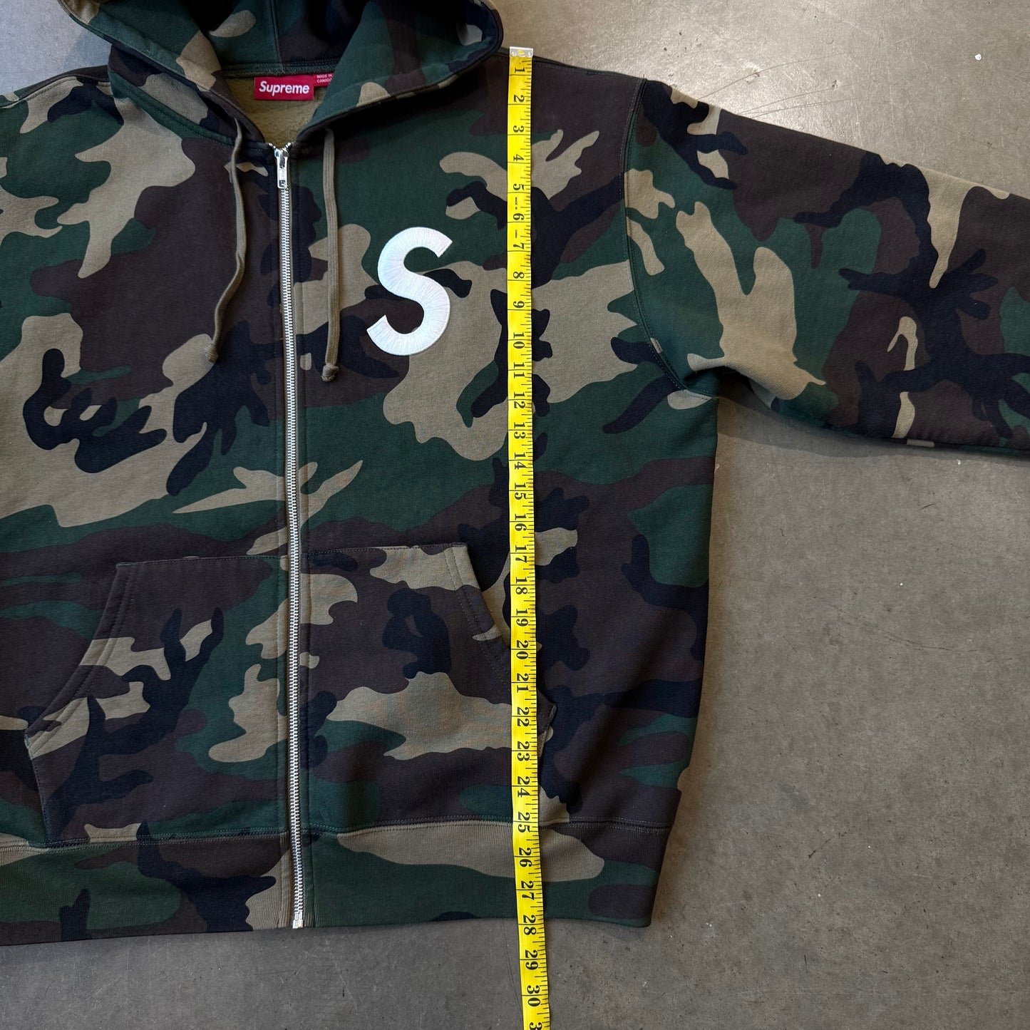 XL - Supreme S Logo Hoodie 'Camo'
