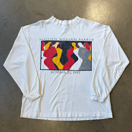 Large - Vintage Million Woman March Longsleeve