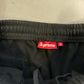 Supreme Applique Hooded Sweatpants 'Black' (Pre-Owned) - Small