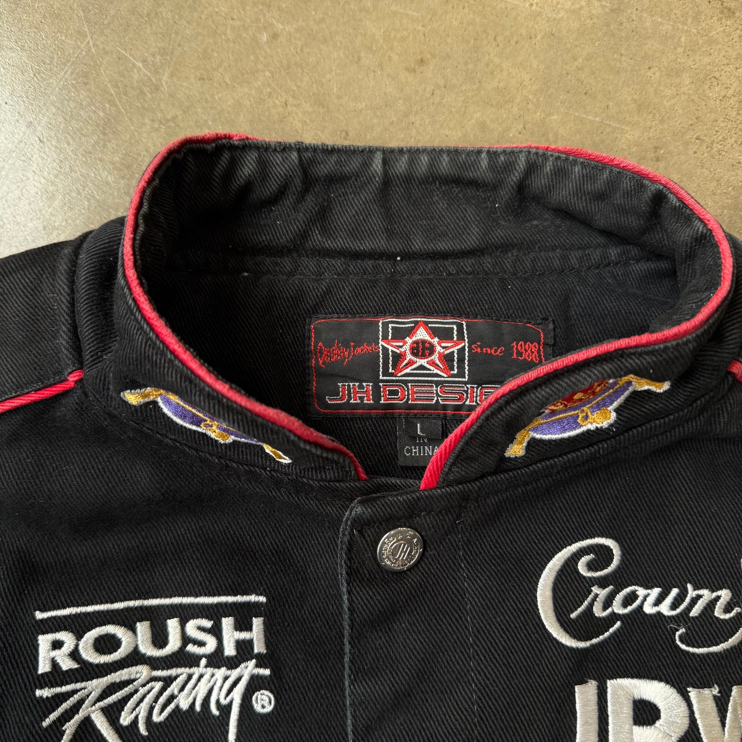 Large - Vintage Crown Royal Nascar Jacket