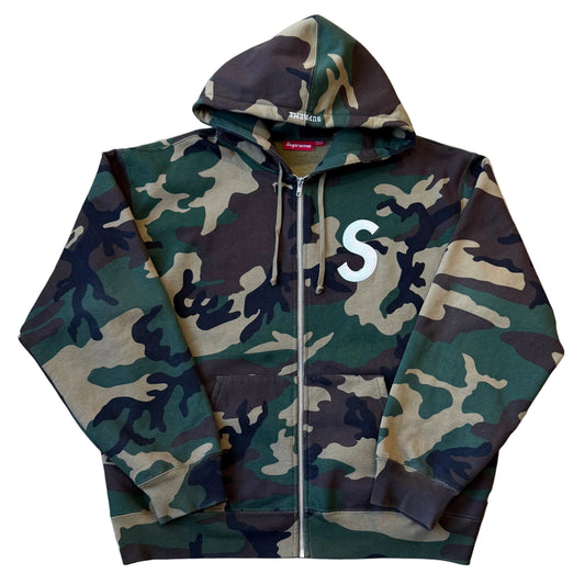 XL - Supreme S Logo Hoodie 'Camo'