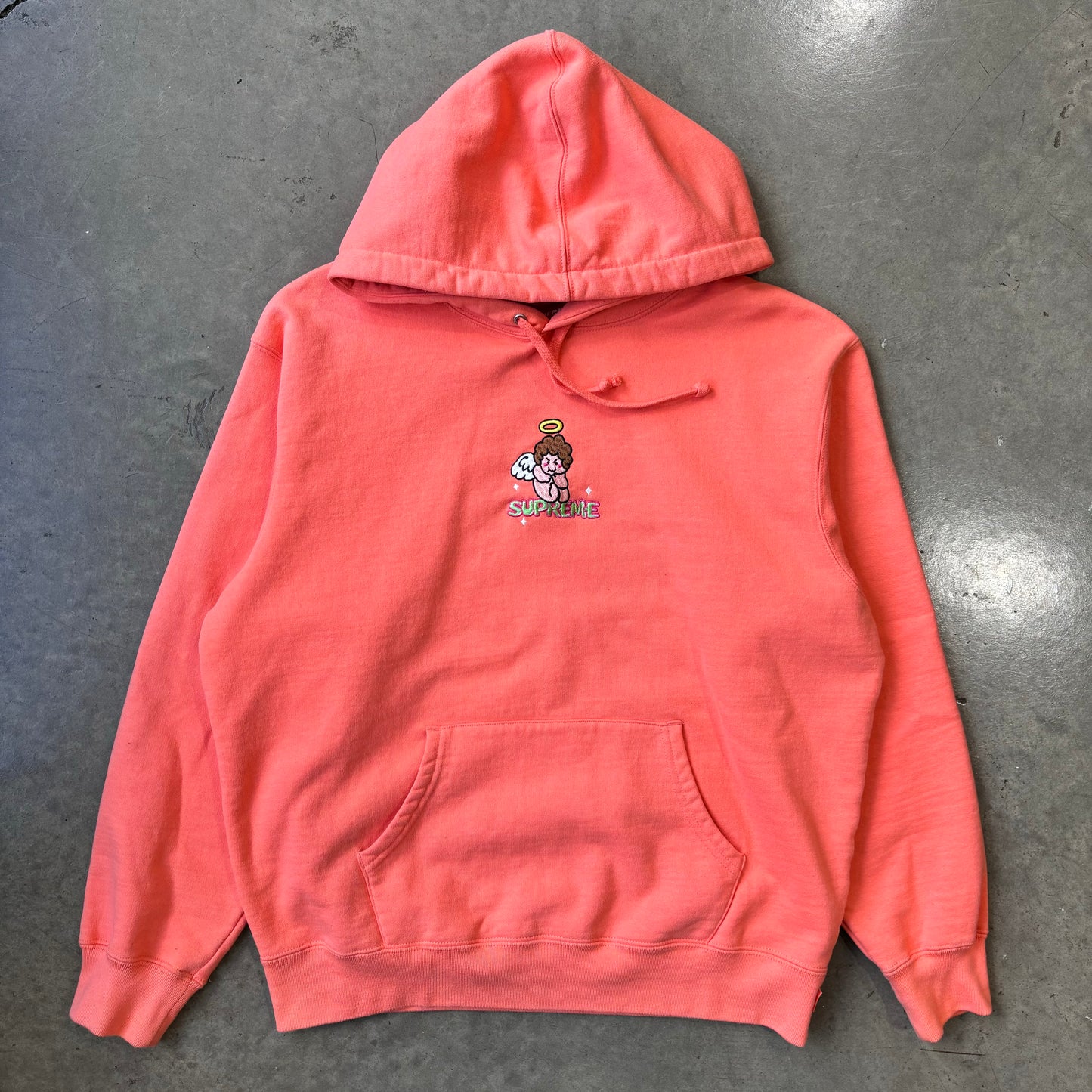 SUPREME ANGEL HOODED SWEATSHIRT (USED)