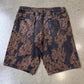 SUPREME FIRE FLAME DENIM SHORTS (USED)