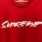 Large - Supreme Futura Logo Tee 'Red' (Pre-Owned)