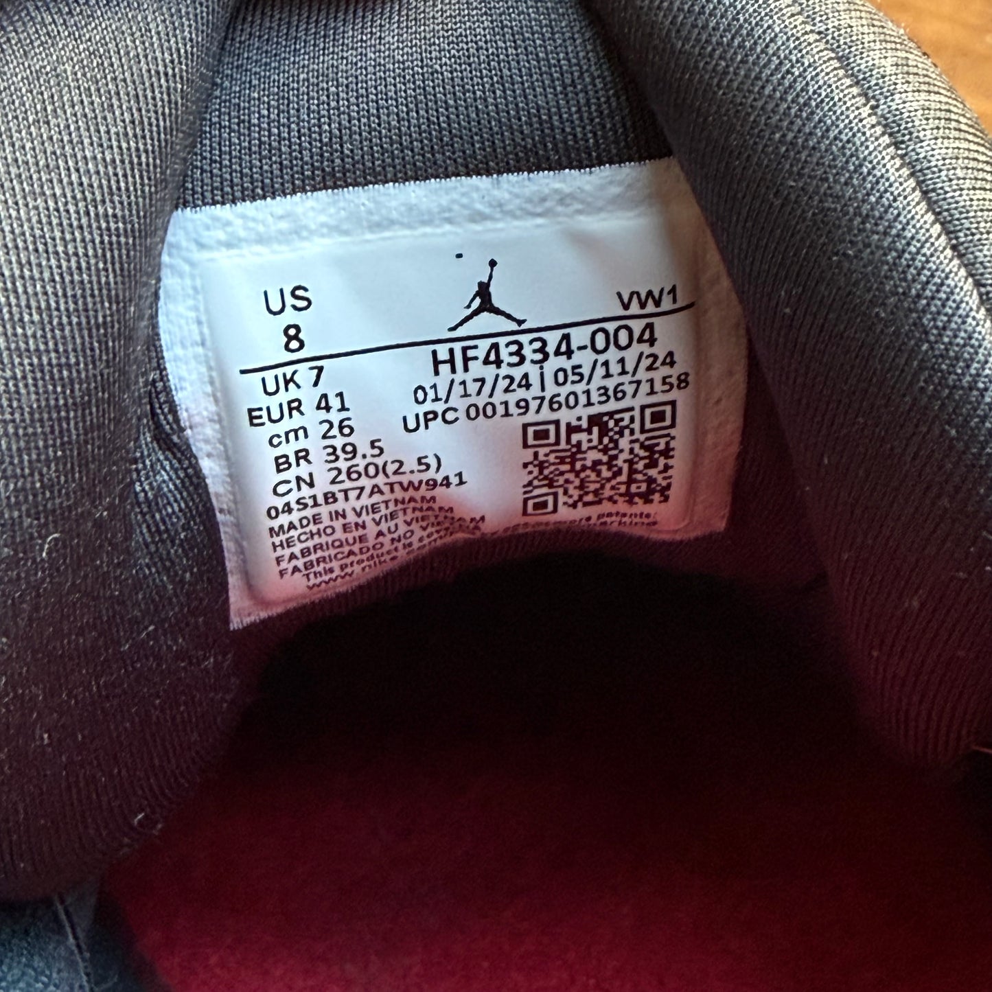 Talla 8 - Nigel Sylvester x Jordan 4 RM SP 'Driveway Grey' (Usado)