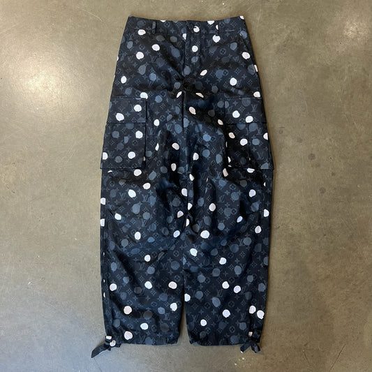 SIZE 30 - LV Infinity Dots Printed Cargo Pants (Used)
