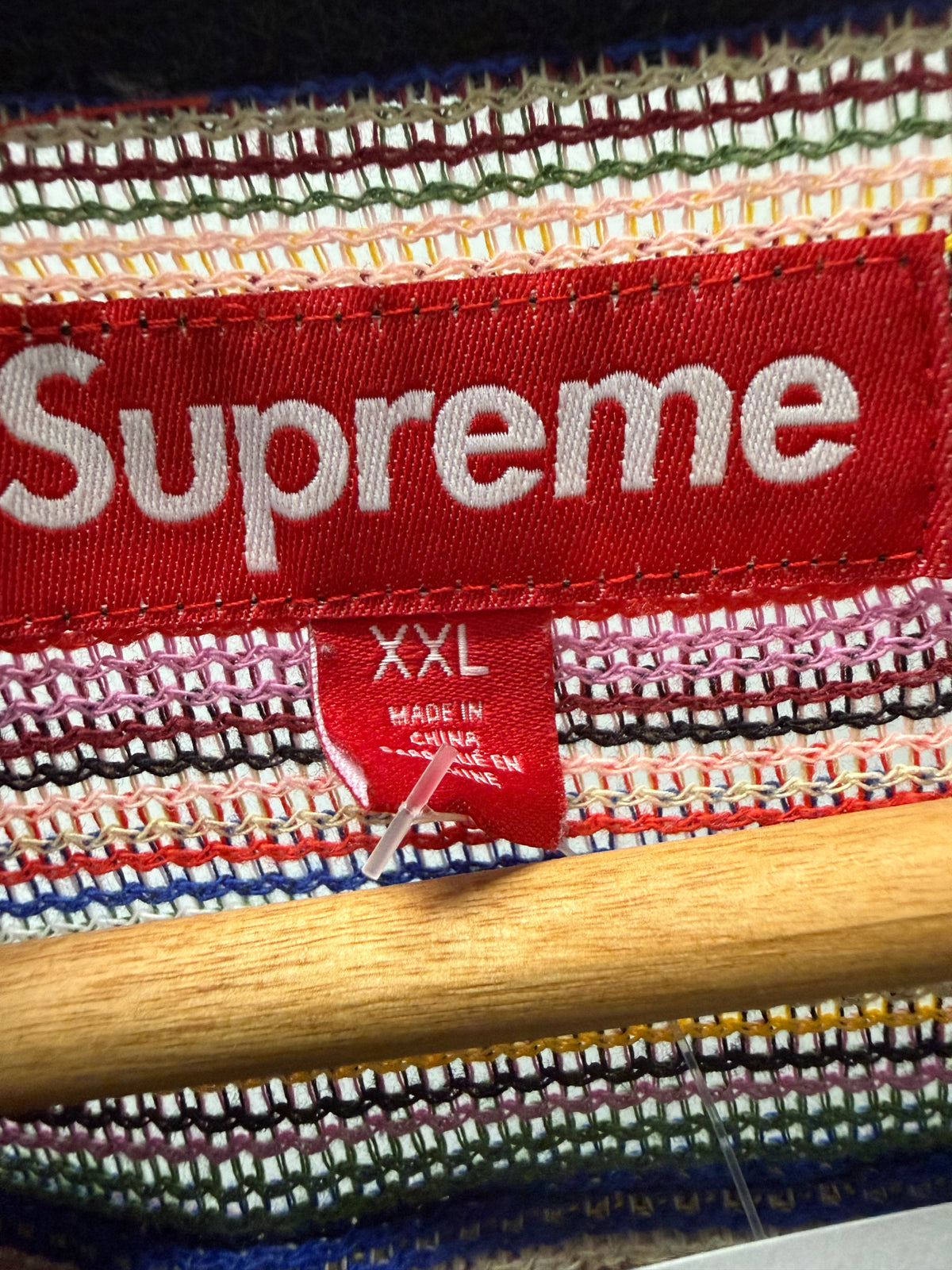 2XL - Supreme Open Knit Football Jersey (Pre-Owned)