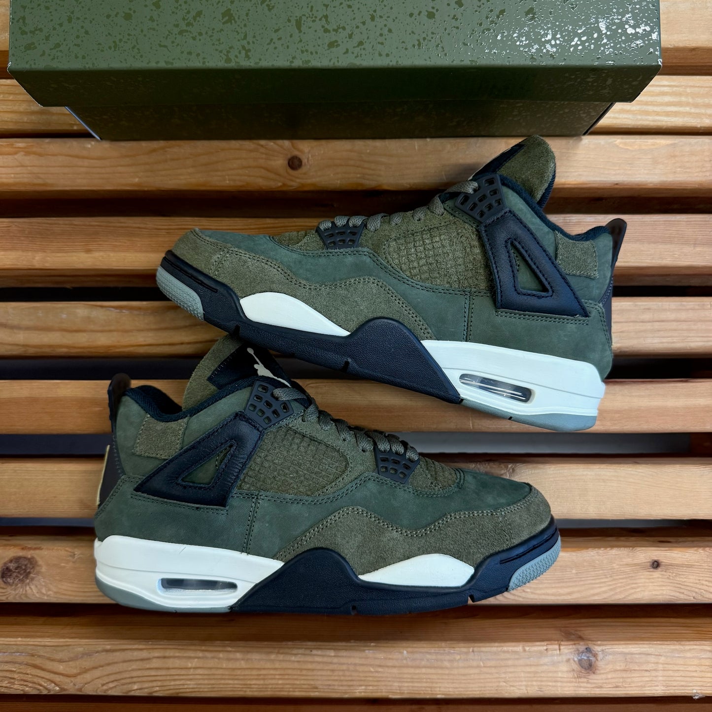 Size 8.5 - Jordan 4 Retro SE Craft 'Olive' (Used)