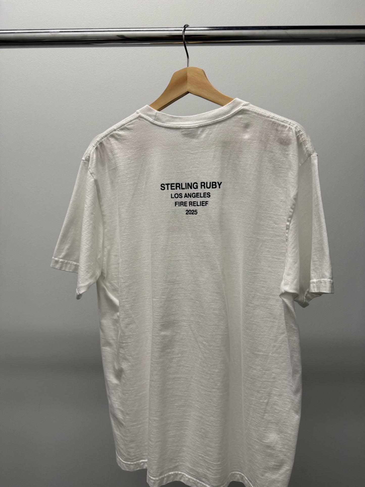Large - Supreme L.A. Fire Relief Box Logo Tee 'White' (Pre-Owned)