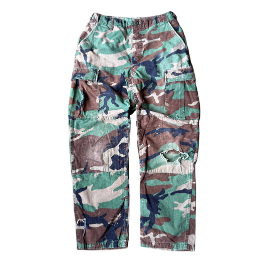 Größe 30x30 – Vintage-Camo-Cargohose