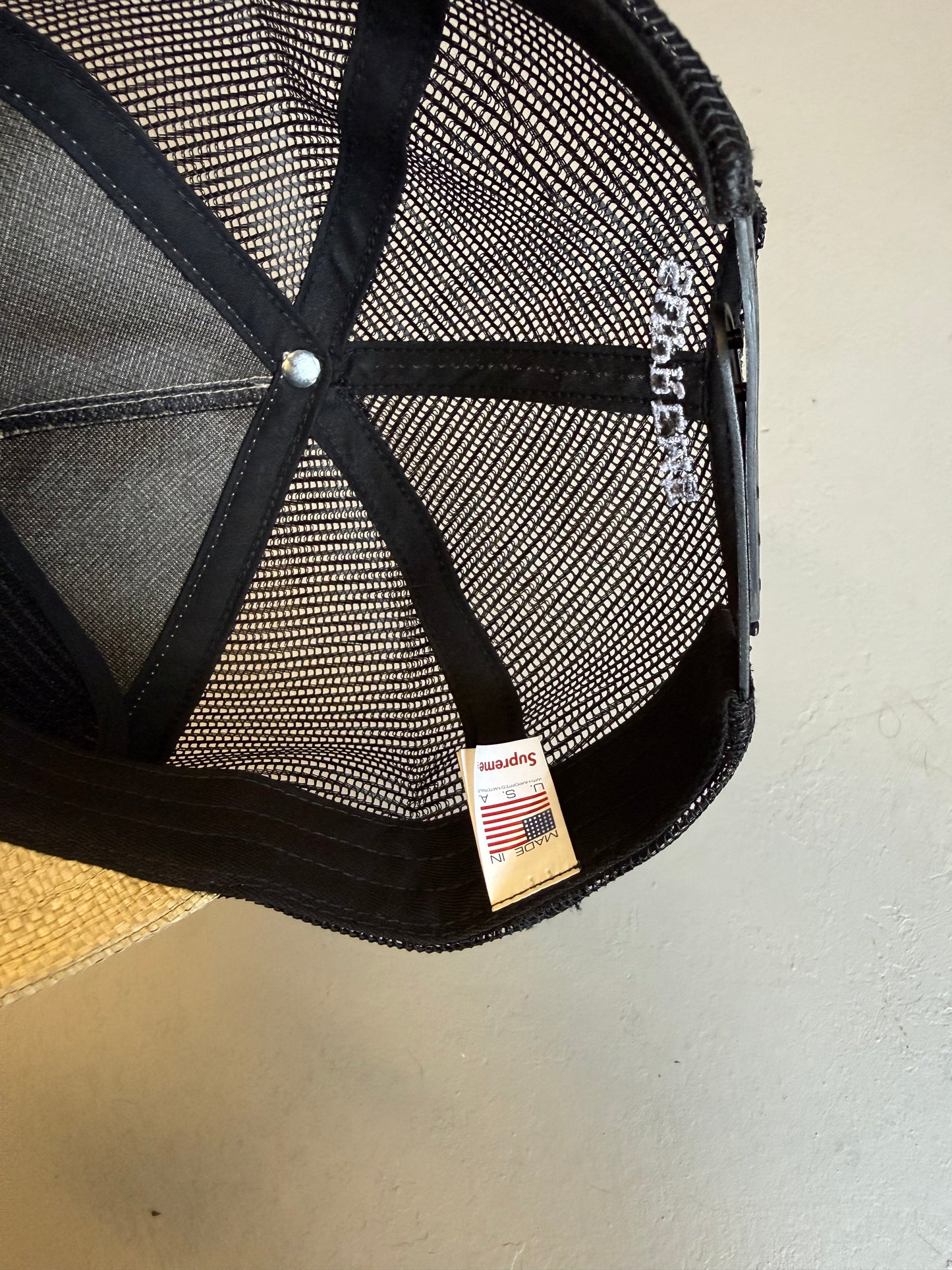 Supreme Raffia Mesh Back 5-Panel Hat 'Tan' (Pre-Owned)