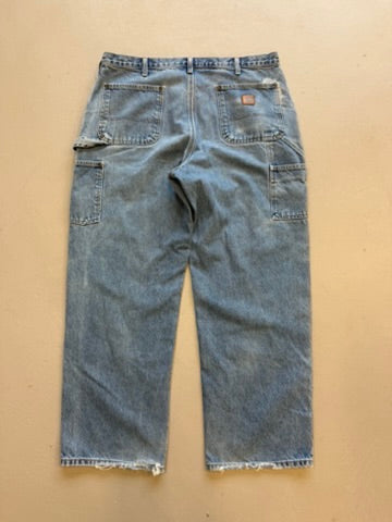 Size 38x30 - Vintage Carhartt Double Knee Pants 'Light Wash'