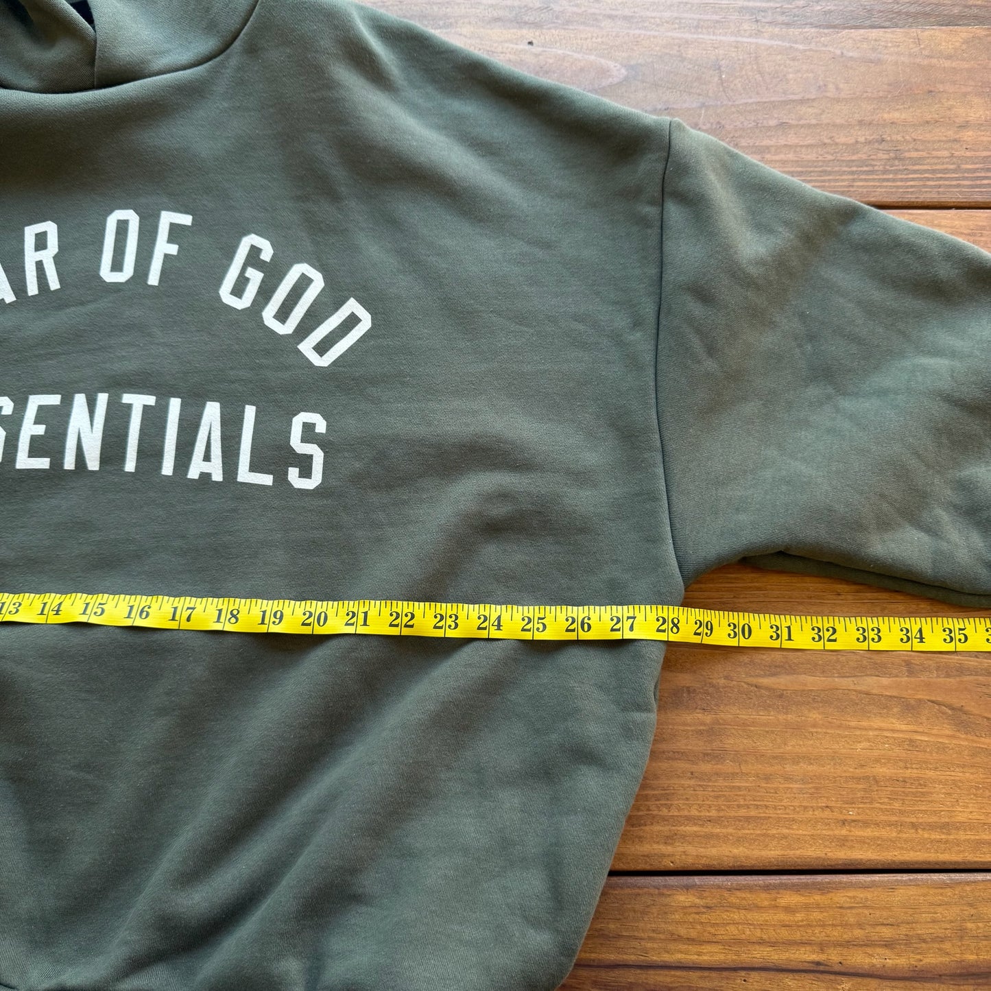 XL - Fear of God Essentials Hoodie 'Olive'
