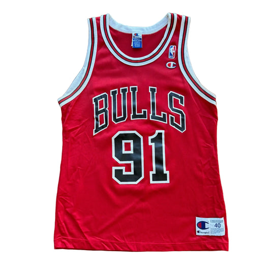 Medium - Vintage Champion Rodman Bulls Jersey