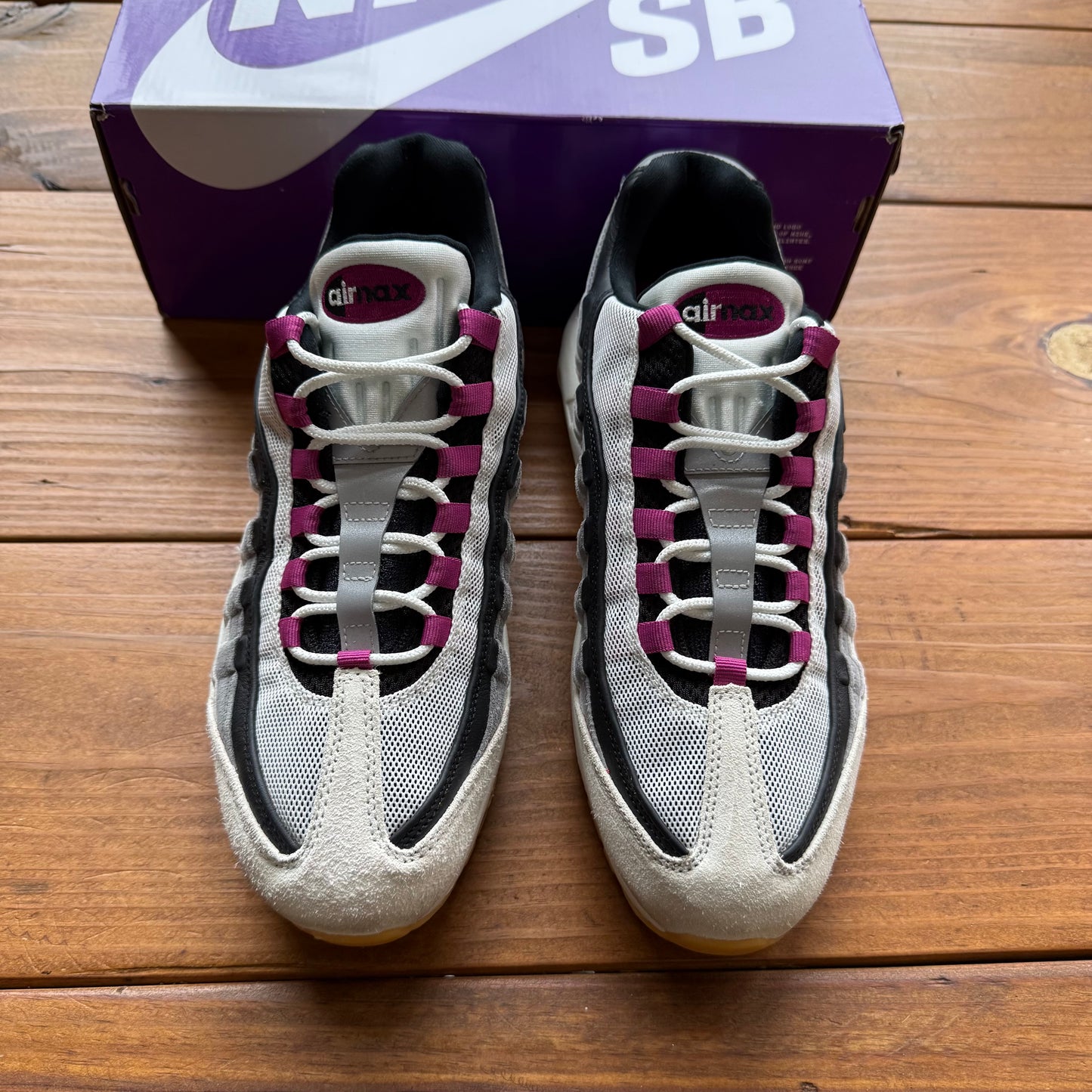 Talla 10.5 - Nike SB x Air Max 95 'Cactus Flower' (Usadas)