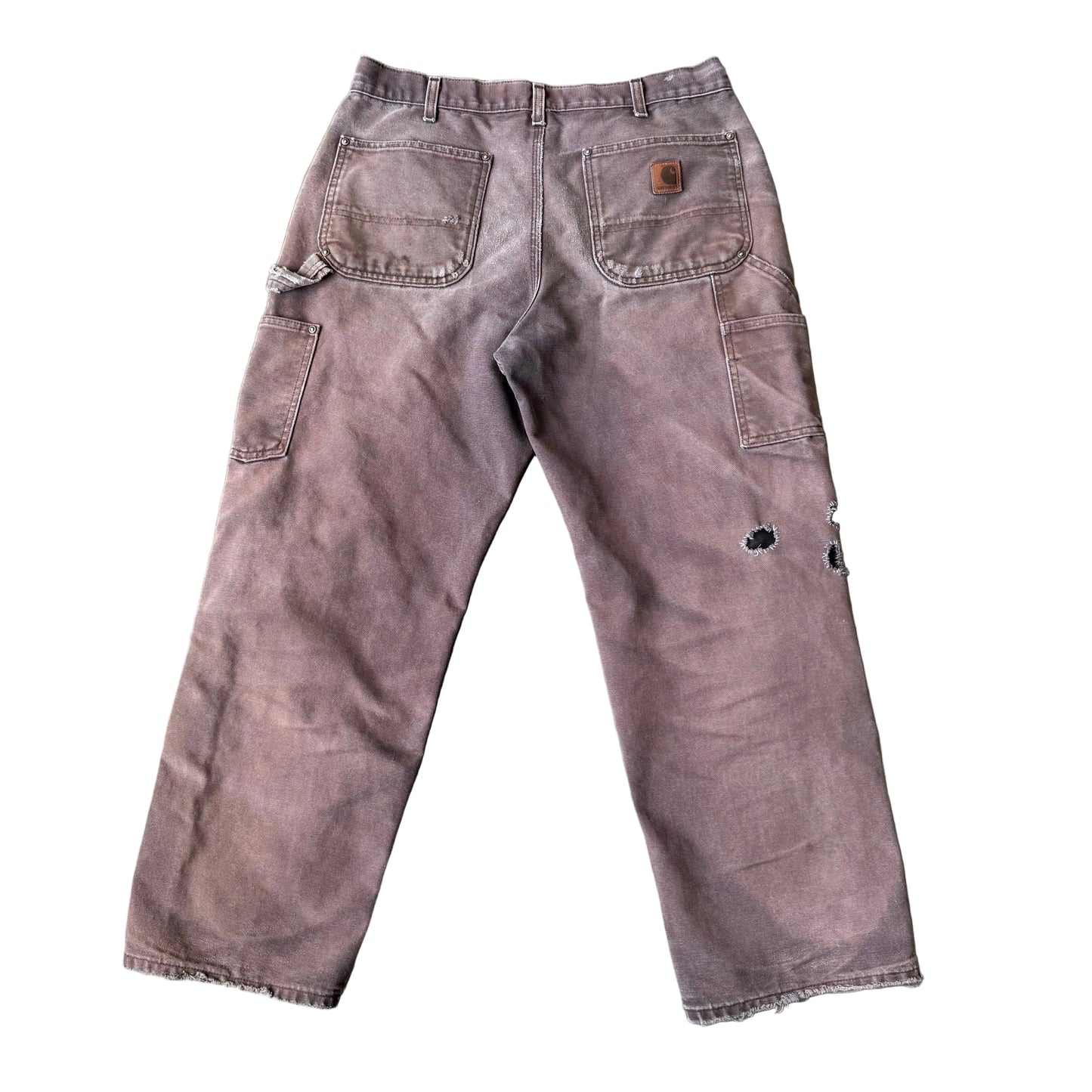 Size 33x30 Vintage Carhartt Double Knee Pants 'Brown/Patchwork'