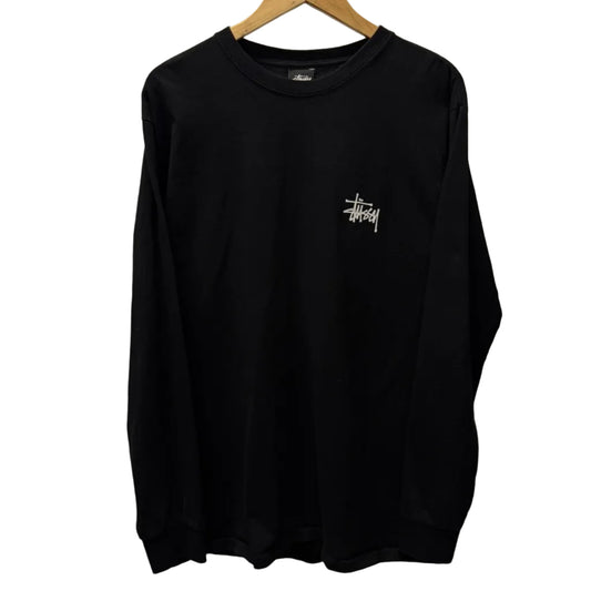 Large - Stussy Logo Longsleeve 'Black' (Pre-Owned)