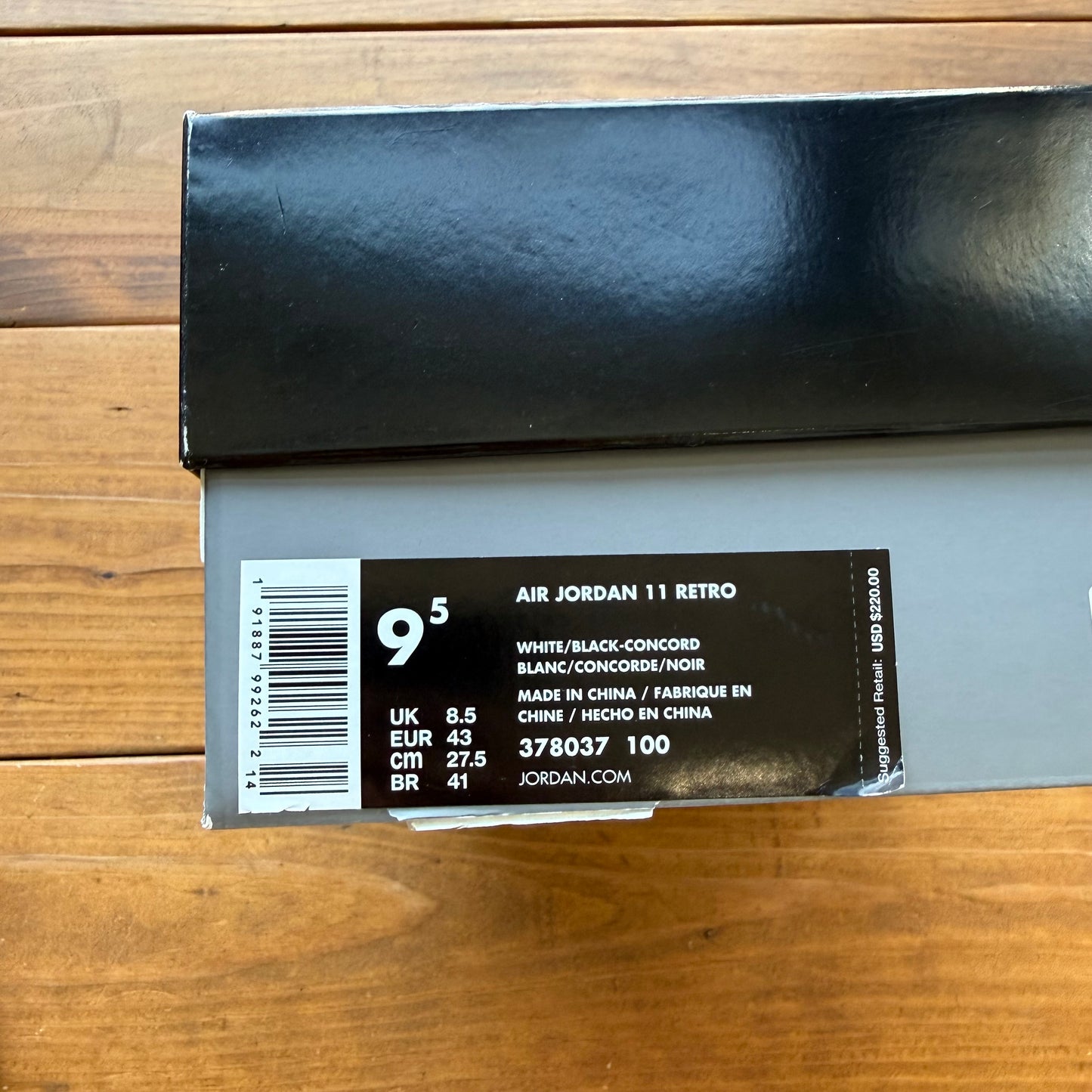 Größe 43 - Jordan 11 Retro 'Concord' 2018 (Gebraucht)