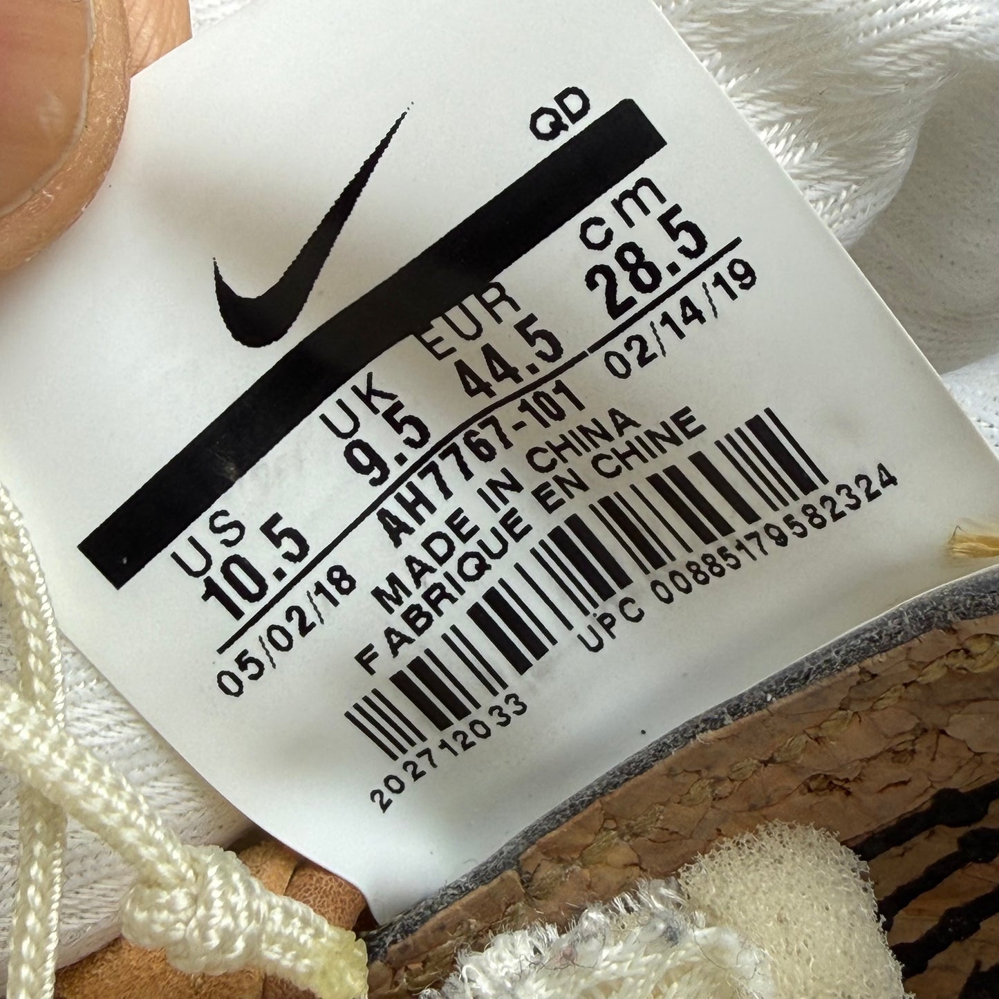 Size 10.5 - Tom Sachs x NikeCraft Mars Yard Overshoe 'White' (Used)