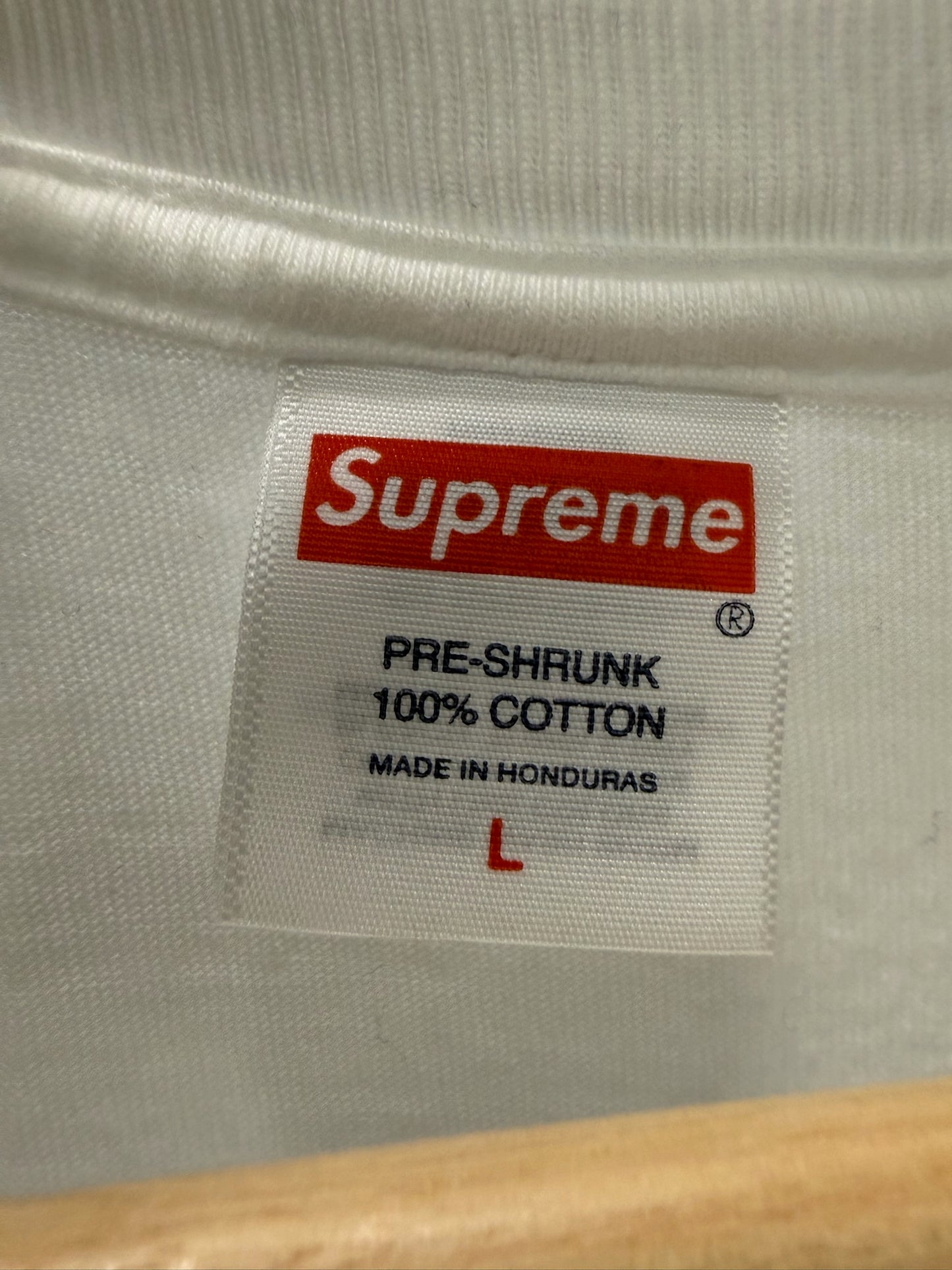 Large - Supreme L.A. Fire Relief Box Logo Tee 'White' (Pre-Owned)