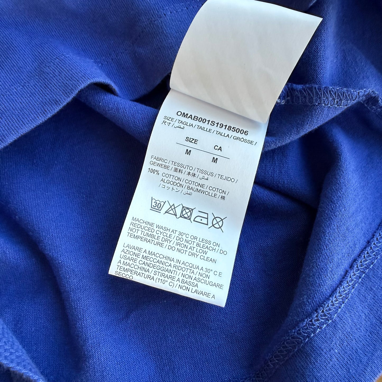 Medium – Off White Split Arrows Blau Langarm