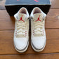 Größe 10 – Jordan 3 Retro „White Cement Reimagined“ (gebraucht)