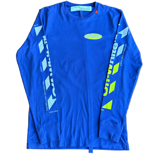 Medium - Off White Split Arrows Blue Longsleeve