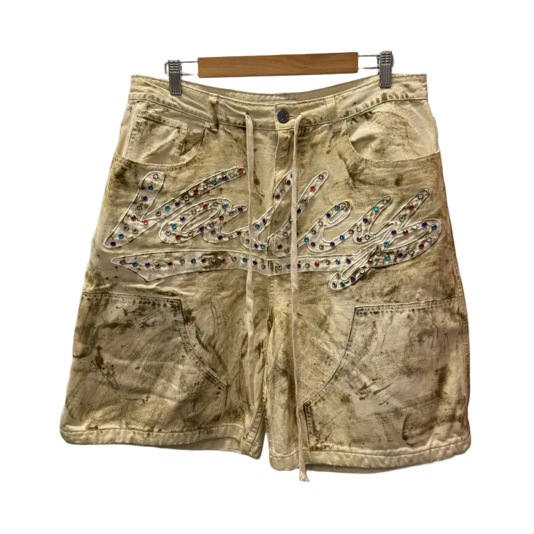 Size 32 - Vale Forever Reeses Jorts 'Dirt/Cream' (Pre-Owned)