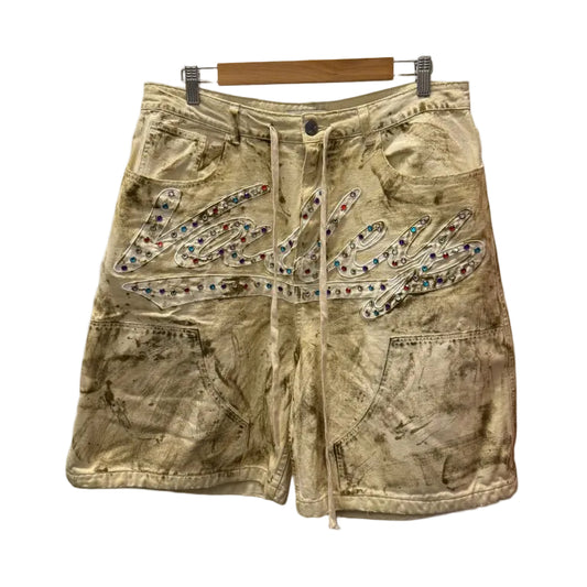Size 32 - Vale Forever Reeses Jorts 'Dirt/Cream' (Pre-Owned)