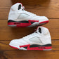 Größe 44.5 – Jordan 5 Retro 'Fire Red' 2025 (Gebraucht)
