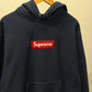 Large - Supreme Box Logo Hooded Sweatshirt - FW24 'Navy' (Pre-Owned)